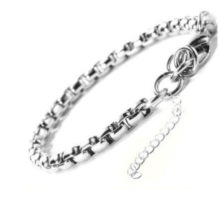 Stainless steel 3.2mmNK flattening bracelet European and American men's titanium steel jewelry