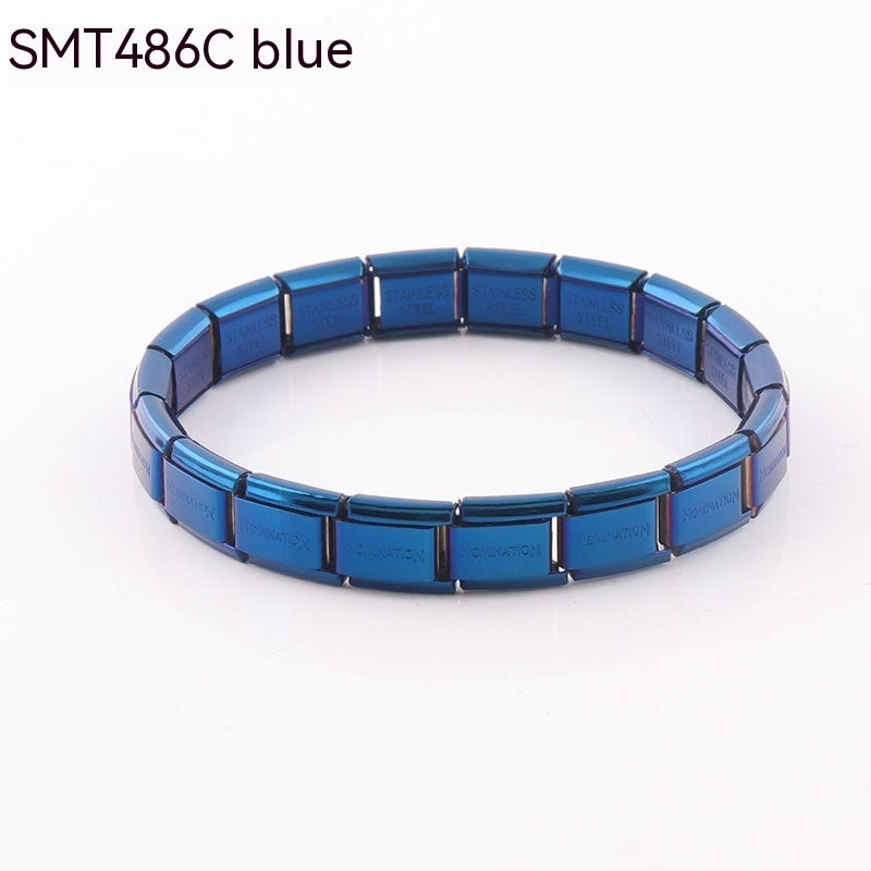 Fashion Bracelet Electroplated Stainless Steel Material Personalized Bracelet Removable