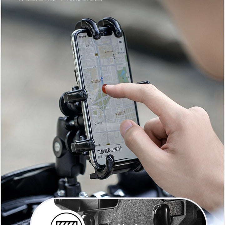 Absorbția de șoc motociclete Absorbție de șoc rezistent la șoc mobile Bracket Navigation Eight Claw