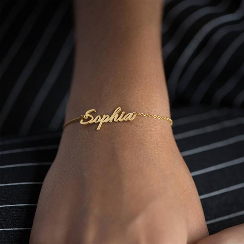 Fashion Stainless Steel Custom Name Bracelet