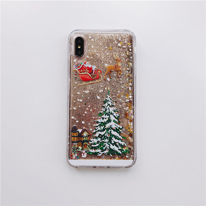 Compatible With  , Santa Claus Christmas Tree Quicksand Shell