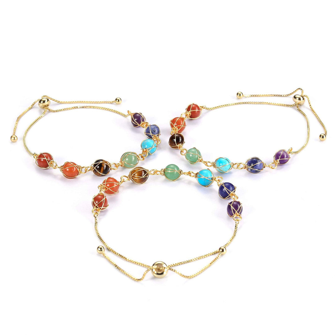 Bracelet Bracelet Natural Stone Seven Gems