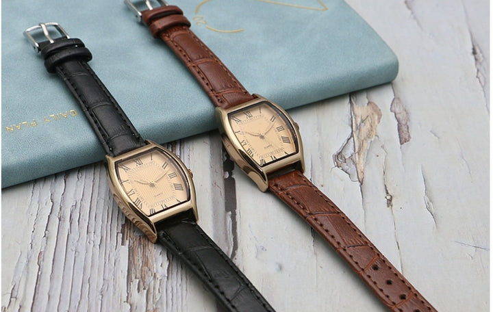 Bucket-shaped Simple Waterproof Quartz Watch For Girls