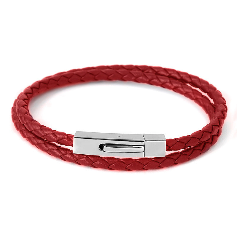 Fashion Men's Retro Genuine Leather Bracelet