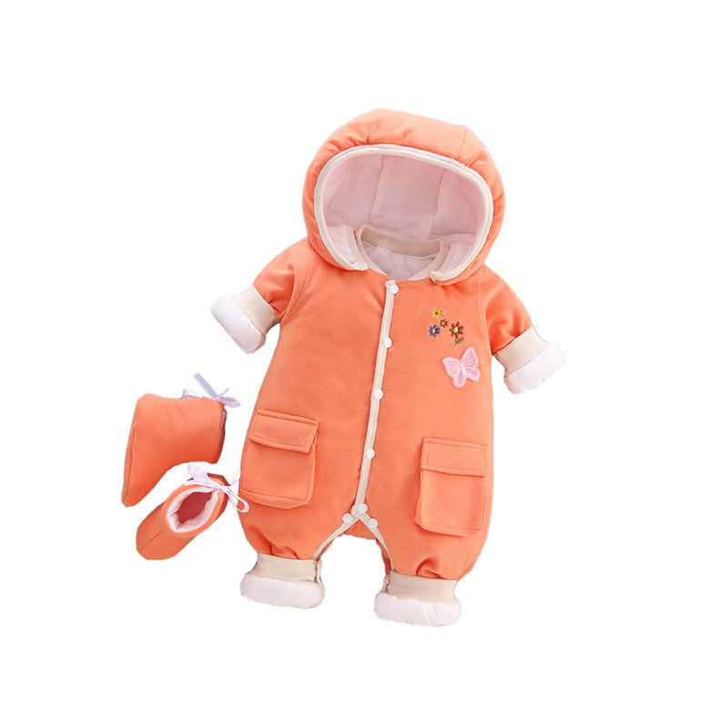 Baby onesies baby clothes autumn and winter thickening