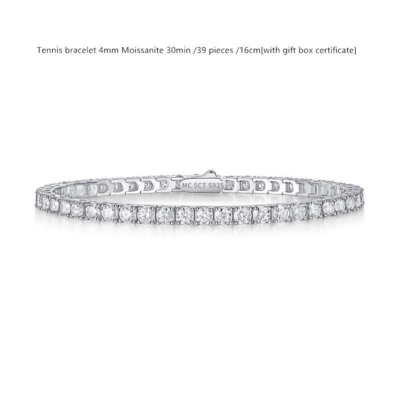 Sterling Silver D Color Moissanite Brățară pentru femei