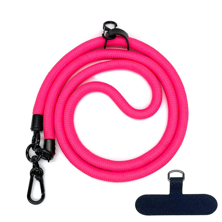 10 mm Climbing Rope Telefon mobil Garnitură Lankard Garnitură reglabilă Crossbody Telefon mobil curea cu Curea de cameră cu curea de cameră anti-pierdere a gâtului