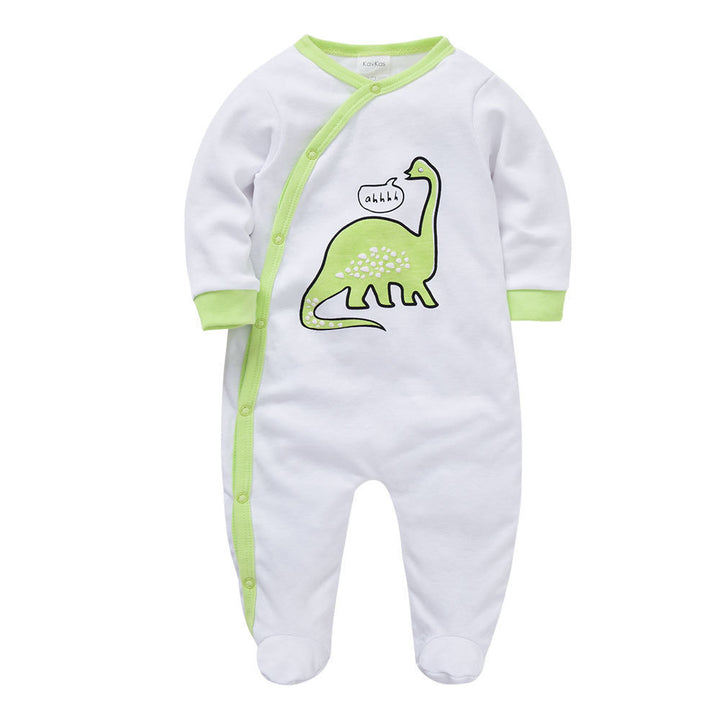 Baby long-sleeved cotton romper