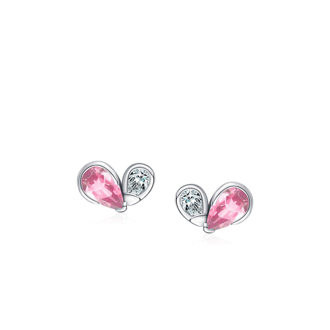 Contrast Color Water Drop Ear Studs Women