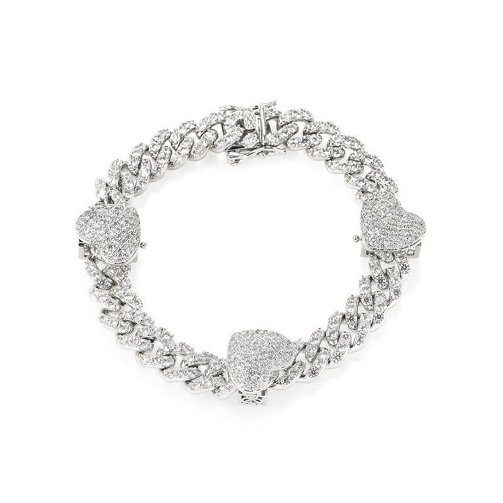 New Product Heart-shaped Zircon Plated All-match Anklet For Lady