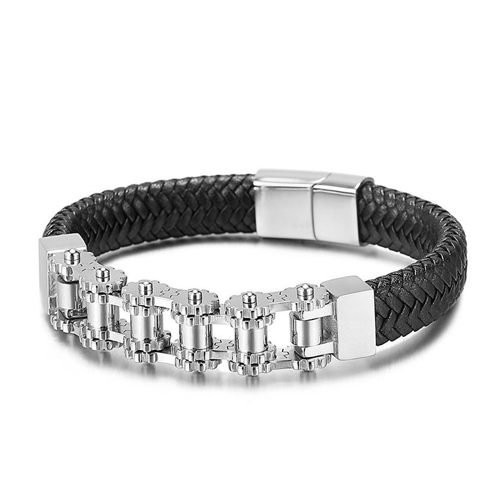 European And American Geometric Hand Jewelry Titanium Steel Chain Bracelet