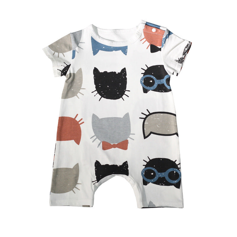 Short sleeve baby bodysuit