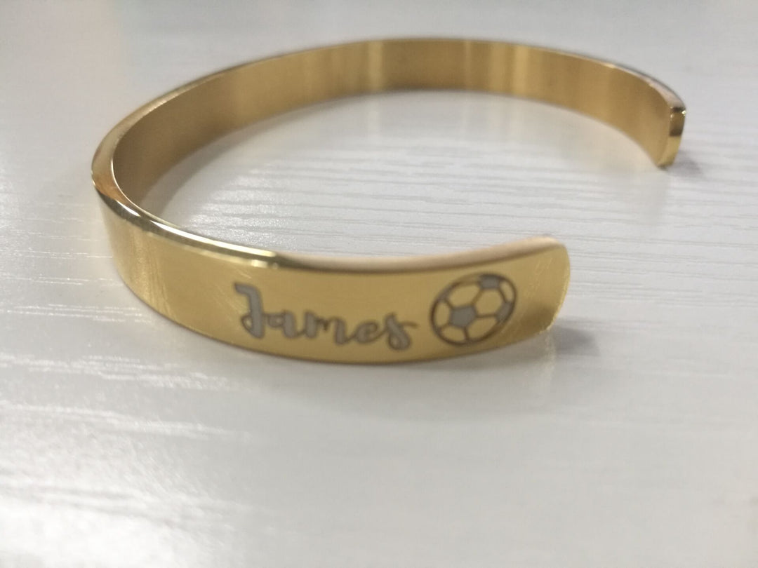 Gravură laser personalizată din oțel inoxidabil neted, bijuterii cu brățară cu brățară în formă de C