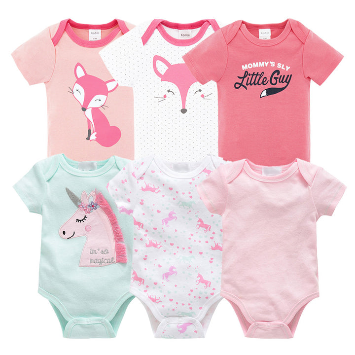 Six sets of newborn clothes