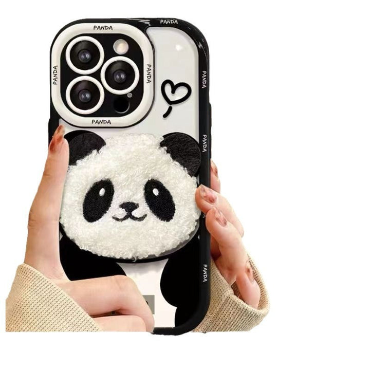 PLUSH PANDA CAZĂ DE TELEFONATĂ DE RESISTANTĂ DE DREPTURI