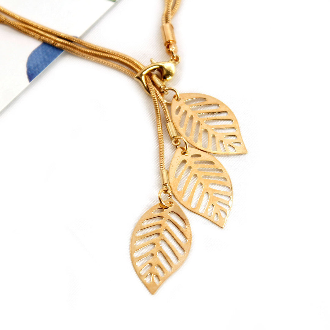 Wire Mesh Alloy Bracelet Hollow Leaf Bracelet