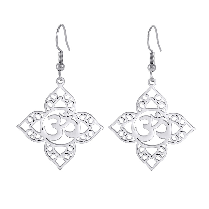 Women's Yoga Symbol Stainless Steel Earrings