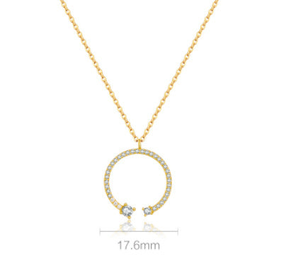 Fashion Love Necklace Circle Pendant Women