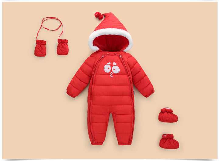 Down Cotton Baby Rompers Winter Thick Boys Costume Girls Warm Infant Snowsuit Kid Jumpsuit Children Outerwear Baby Wear 0-18m