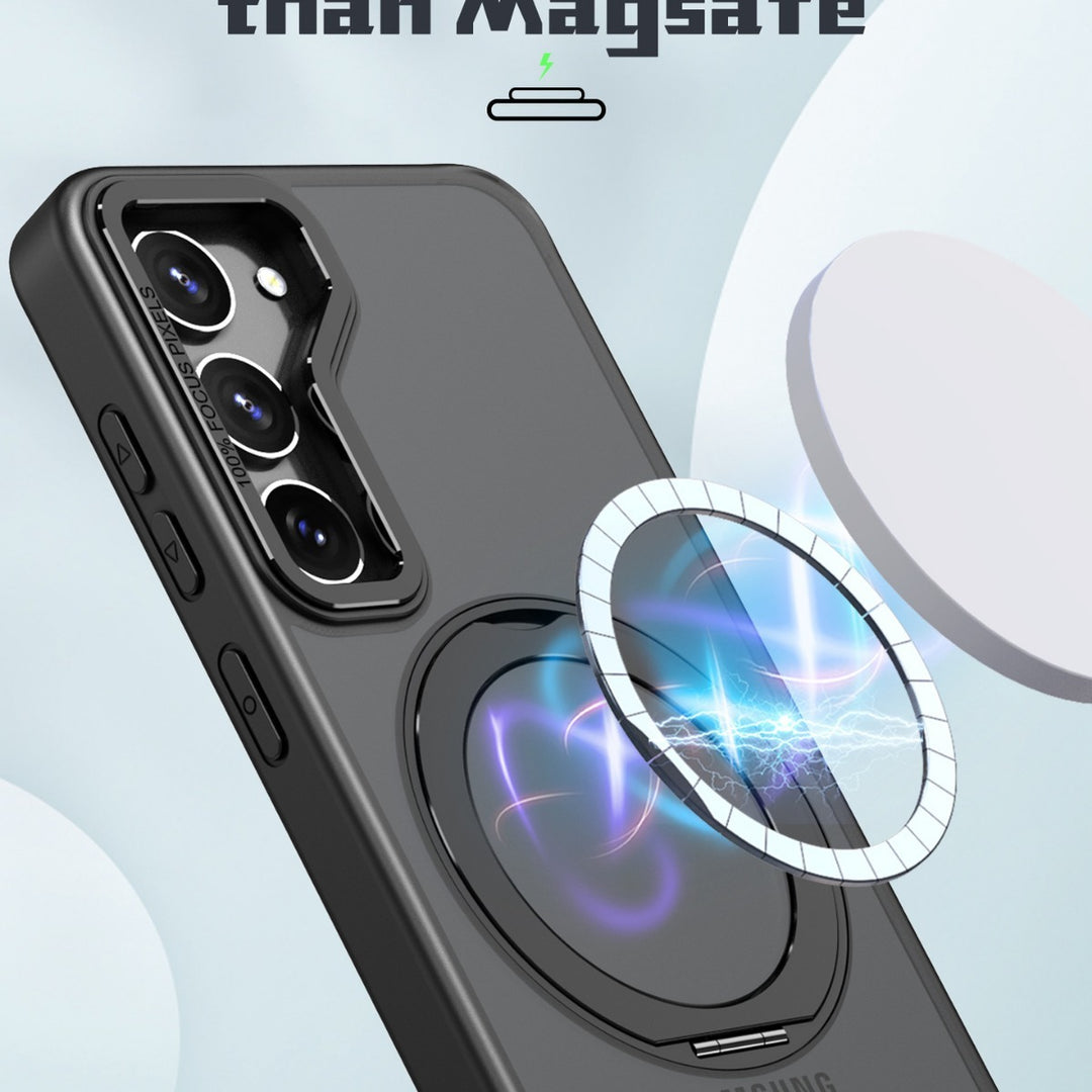 Metal Lens Magnetic Bracket Phone Case