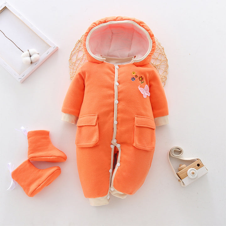 Baby onesies baby clothes autumn and winter thickening