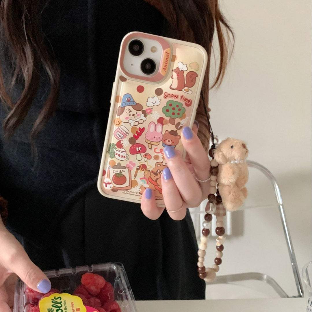 Cute Full Screen Graffiti Rabbit Phone Case