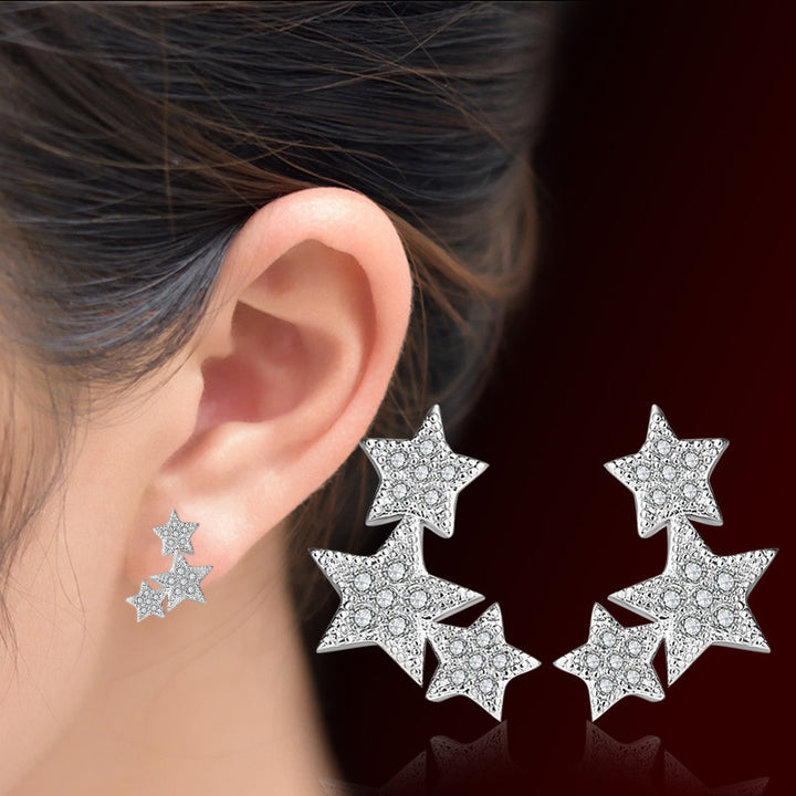 Women's Fashion Fine Zircon-embedded Earrings