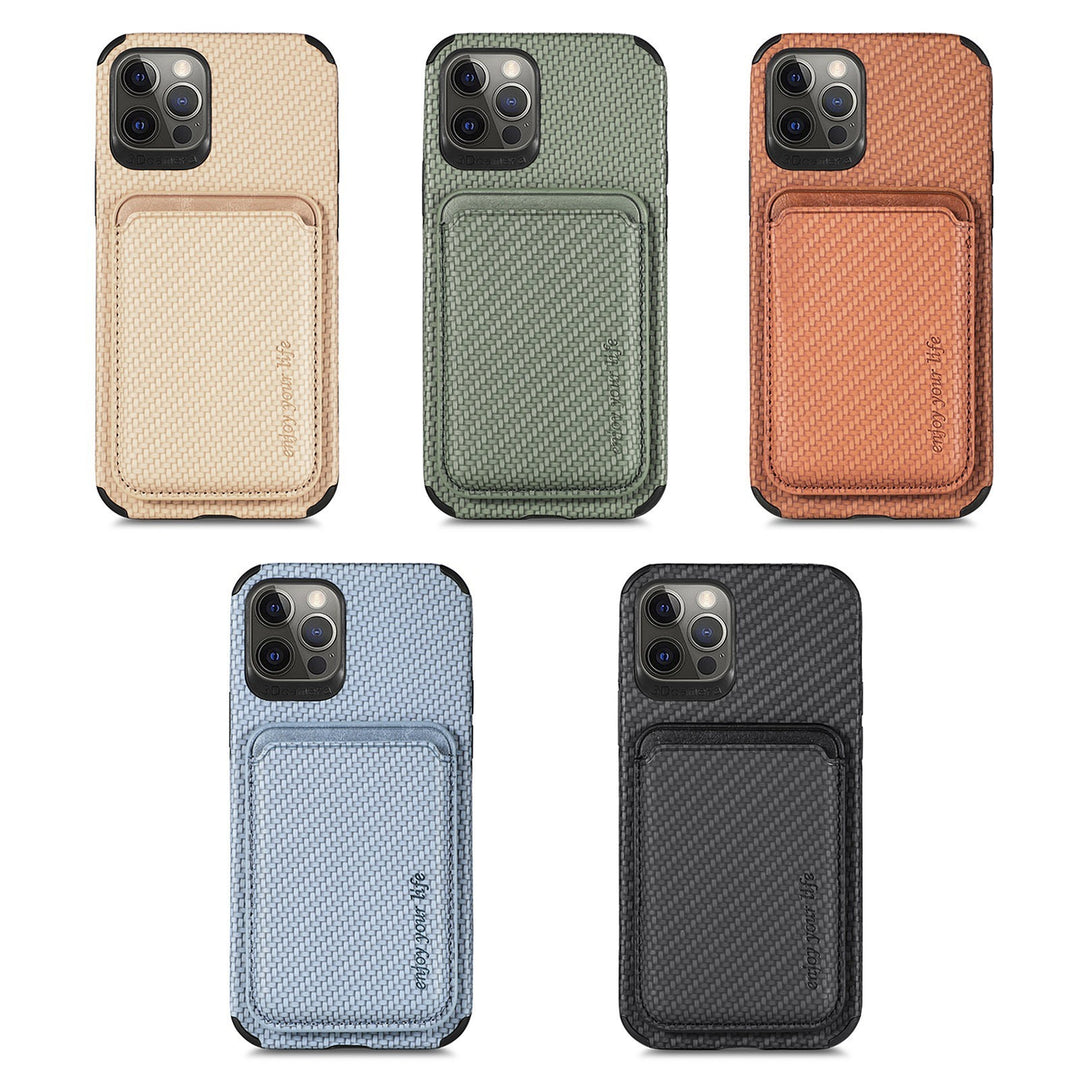 Suport pentru carduri magnetice XR Carbon Fibra Case de telefon