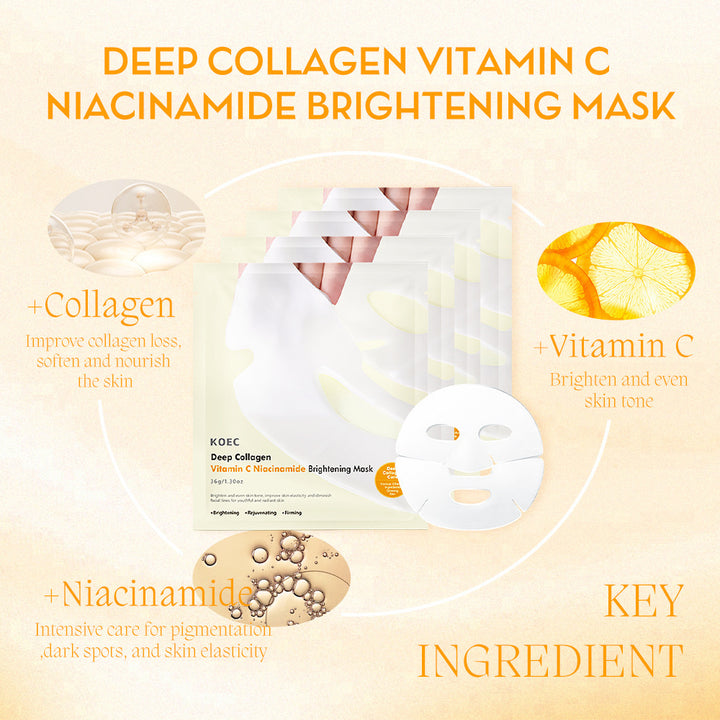 Cross-border Yellow VC Collagen Mask