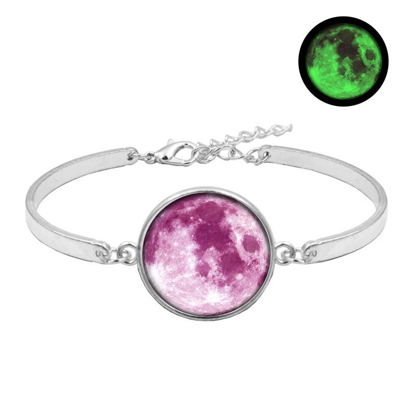 Galaxy Moon Time Gemstone Luminous Bracelet