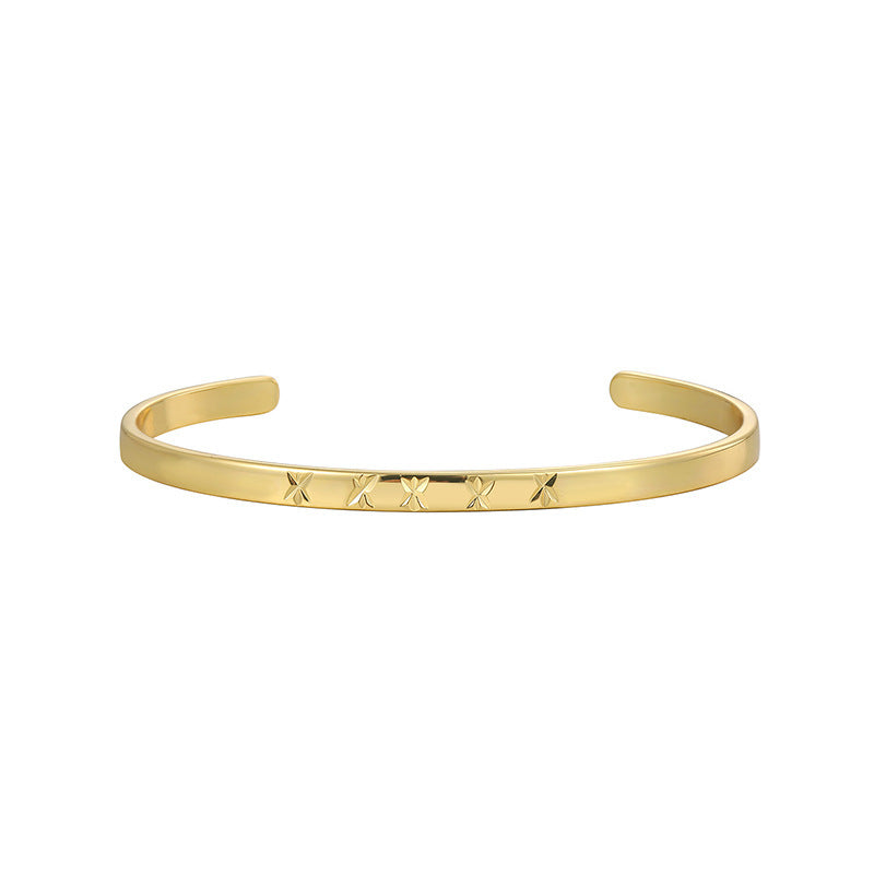 Carven Design Pattern Bracelet Simple Personalized All-match Cold Style