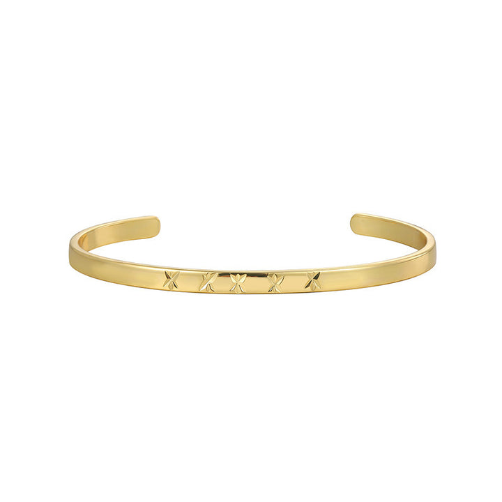 Carven Design Pattern Bracelet Simple Personalized All-match Cold Style