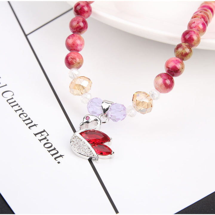 Women's agate crystal multilayer bracelet