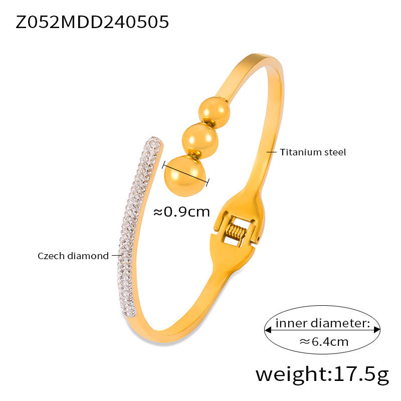 Refined Stylish And Versatile Niche Titanium Steel Bracelet