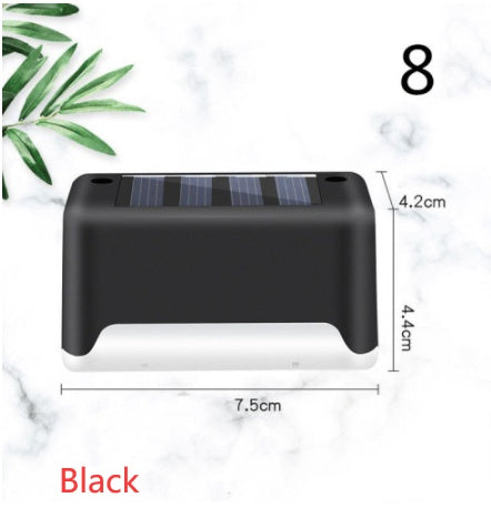 New Upgrade Waterproof LED Solar Fence Lamp Solar Deck Lights Solar Step Light Outdoor For Patio Stairs Garden Pathway Step Yard