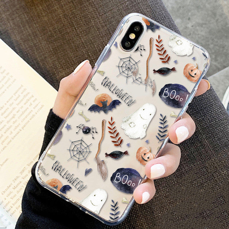 Halloween Series Transparent Silicone Phone Case