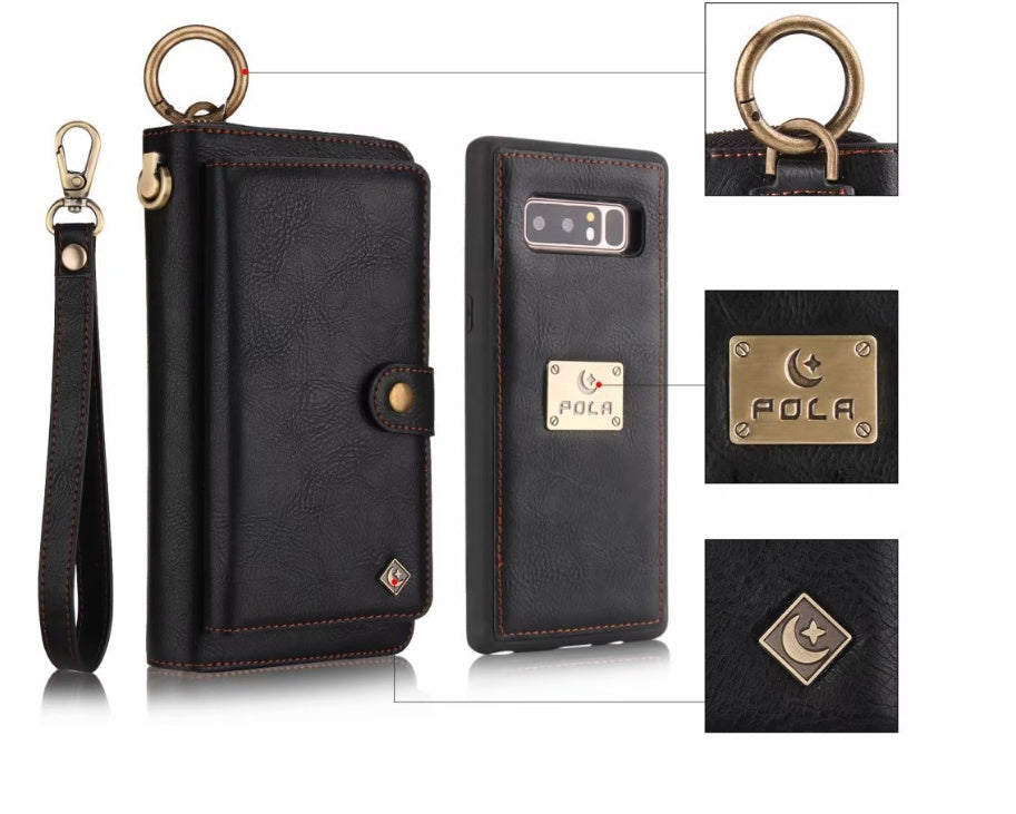 New Multi-function Mobile Phone Case Phone Shell Zipper Wallet Set Car Function Phone Case