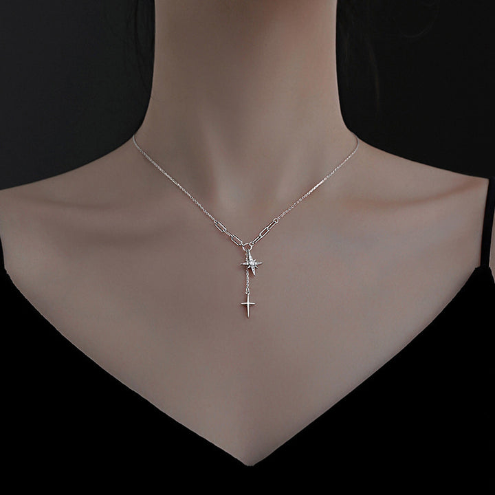 Women's Niche Sterling Silver Hexagram Necklace