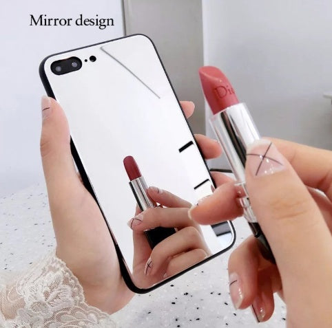 Compatibil cu Apple, carcasă pentru telefon cu oglindă iPhonex iPhone7/8plus Make-Up Self-Timer Glass