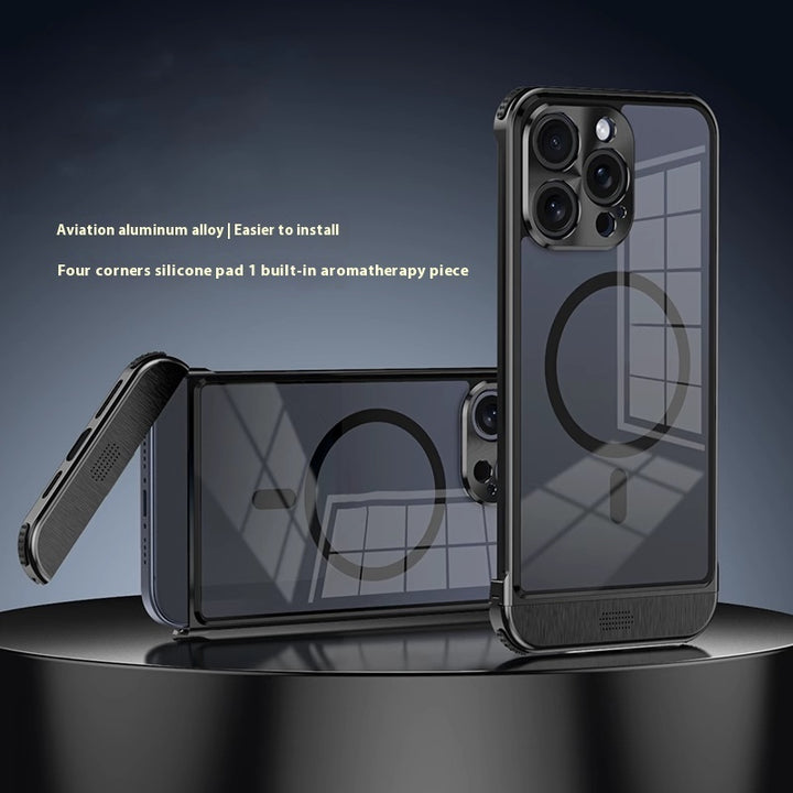 Simple And Breathable Metal Frame Phone Case