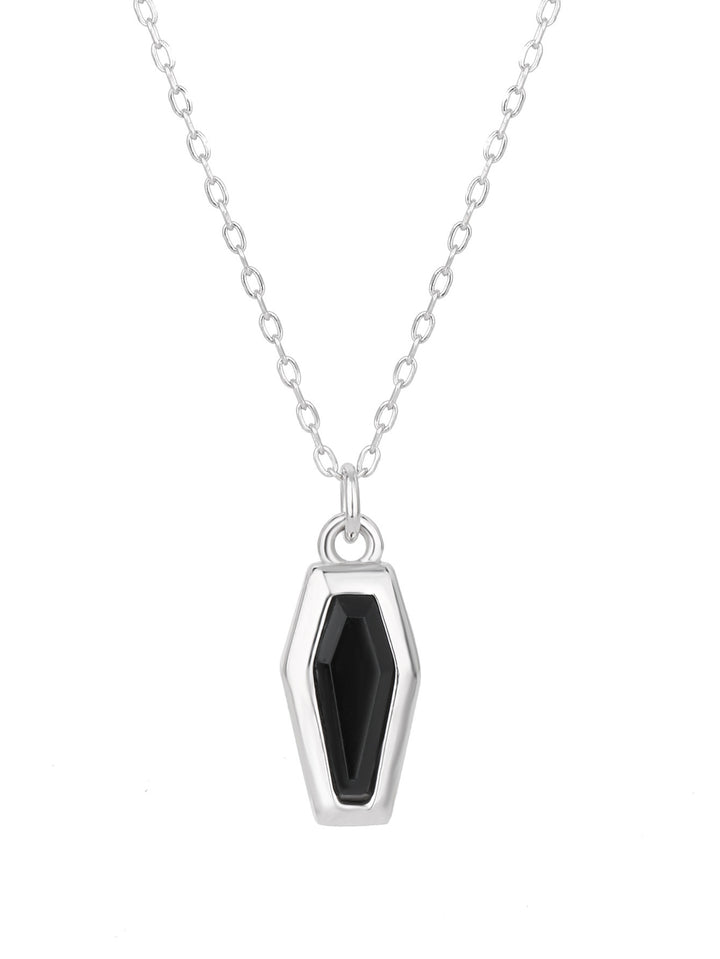 Colier de sicriu de vampiri de agate negre