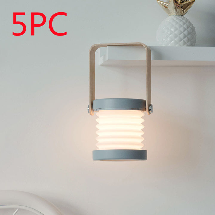 Foldable Touch Dimmable LED LED LUMINĂ LUMINĂ PORTABILĂ LANTERN LANTER LAMNĂ USB Reîncărcat pentru decor pentru casă