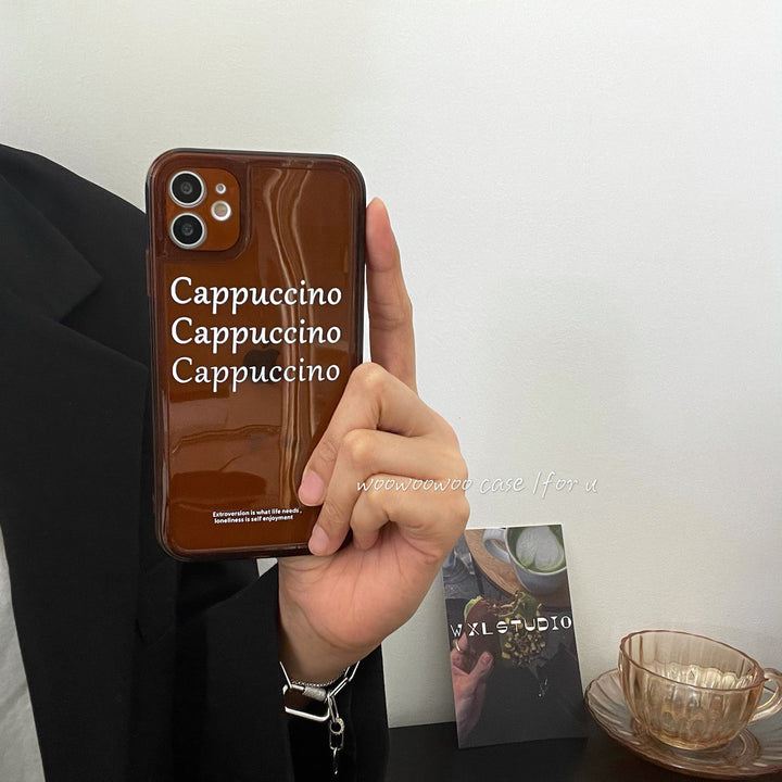 Carcasă de telefonie de protecție a coloratului cu caramel Xiaohongshu retro caramel