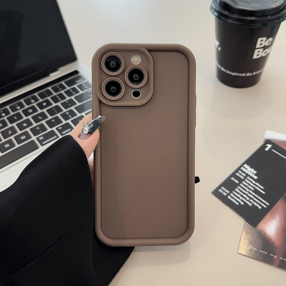 Solid Color All-inclusive Silicone Phone Case