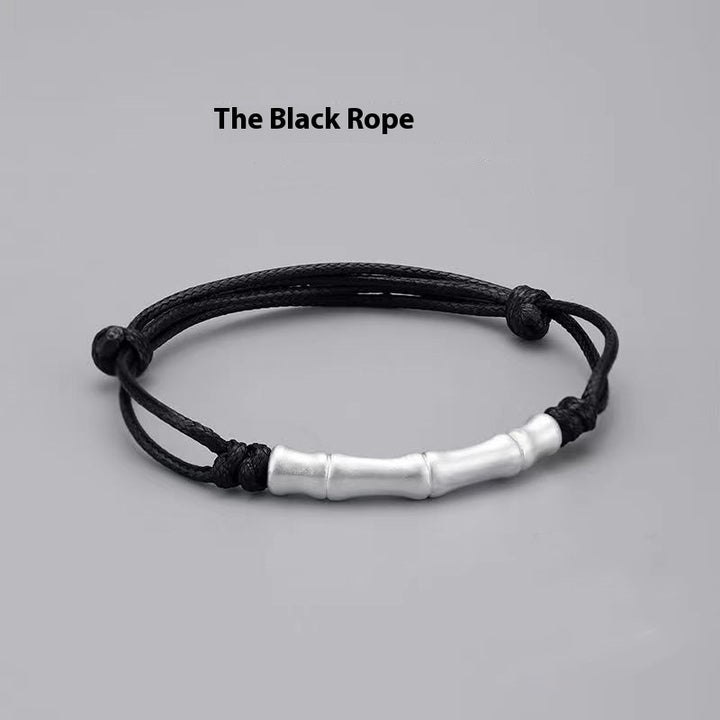 Fashion Sterling Silver Bamboo Bracelet For Men