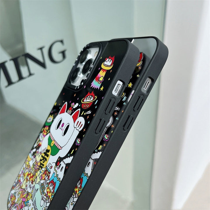 Illustration Lucky Cat Drop-resistant Phone Case