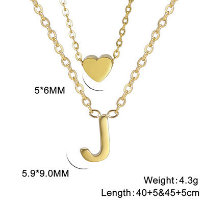 Elegant And Fashionable, Carefully Shaped 26 Letter Necklace