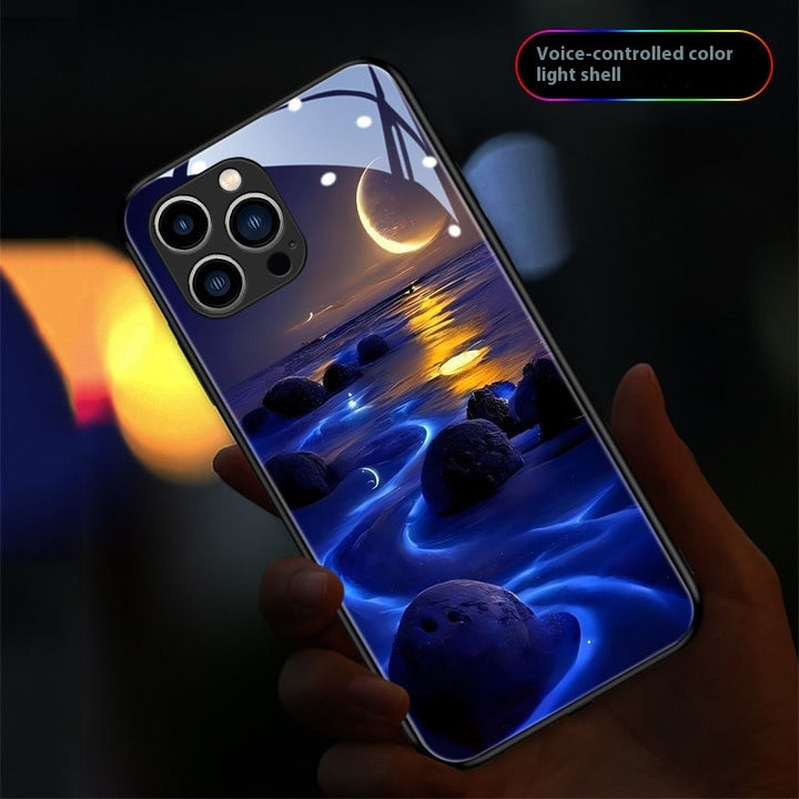 Incoming Light New Beach Moon Sea Glass Phone Case