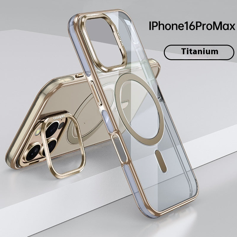 Metal Bracket Protective Sleeve Airbag Drop-resistant Transparent Phone Case