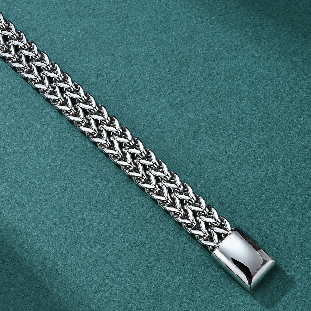 Men's Simple Titanium Steel Bracelet